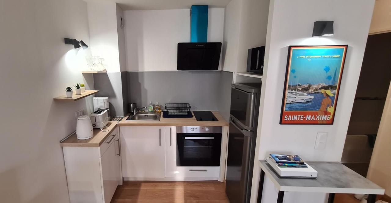 Perle Rare A 250M De La Plage ! Climatise Avec Parking, Balcon & Wifi Sainte-Maxime Luaran gambar